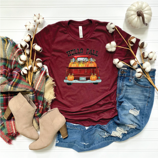 Hello Fall Truck T-shirt