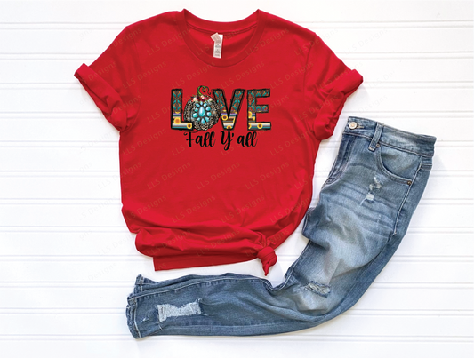 Love Fall Yall T-shirt