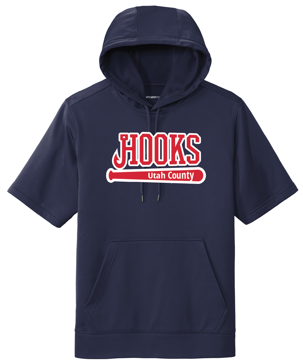 Sport-Tek ® Sport-Wick ® Men's Fleece Short Sleeve Hooded Pullover