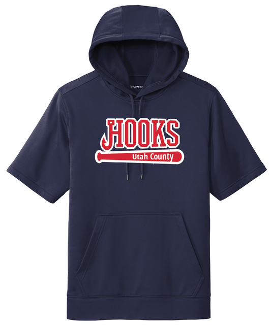 Sport-Tek ® Sport-Wick ® Men's Fleece Short Sleeve Hooded Pullover