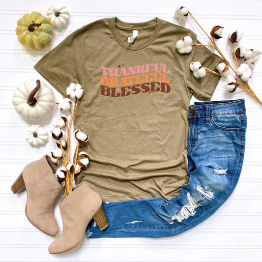Thankful Grateful Blessed T-shirt