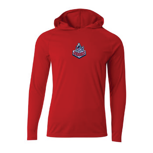 Youth Cooling Performance Long Sleeve Hooded Tee