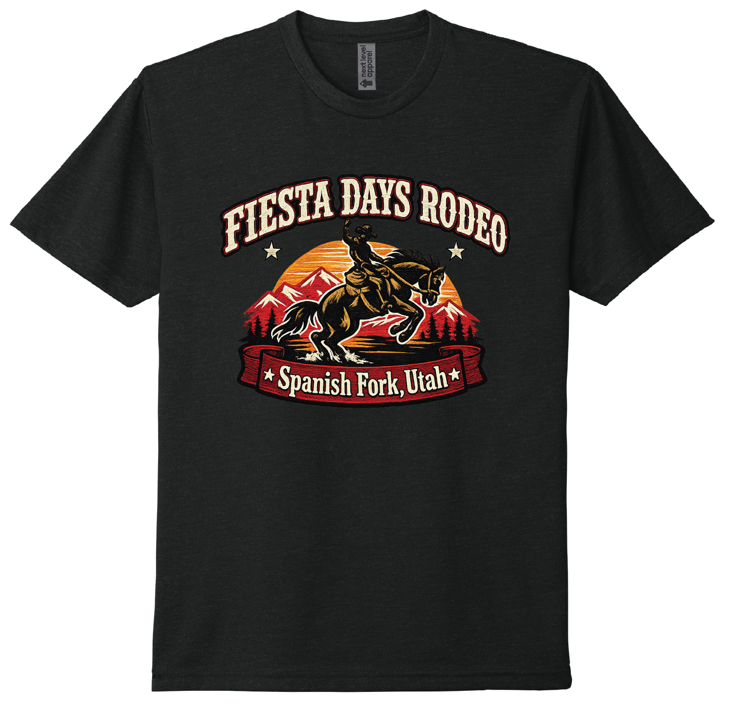 Fiesta Days Rodeo Bronc Rider Short Sleeve T-Shirt