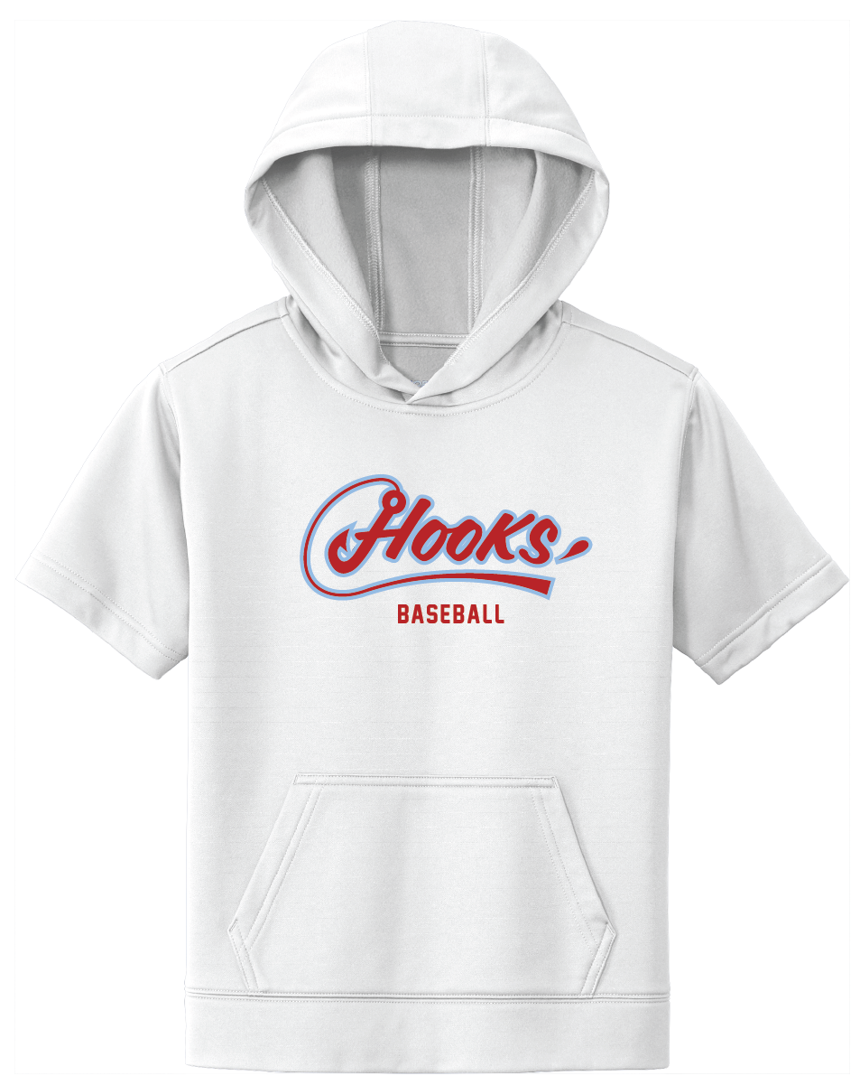 Sport-Tek ® Youth Sport-Wick ® Fleece Short Sleeve Hooded Pullover