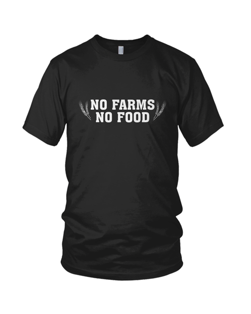 Youth No Farms, No Food - Black & White