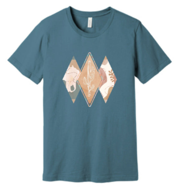 Boho Cactus Diamond T-shirt