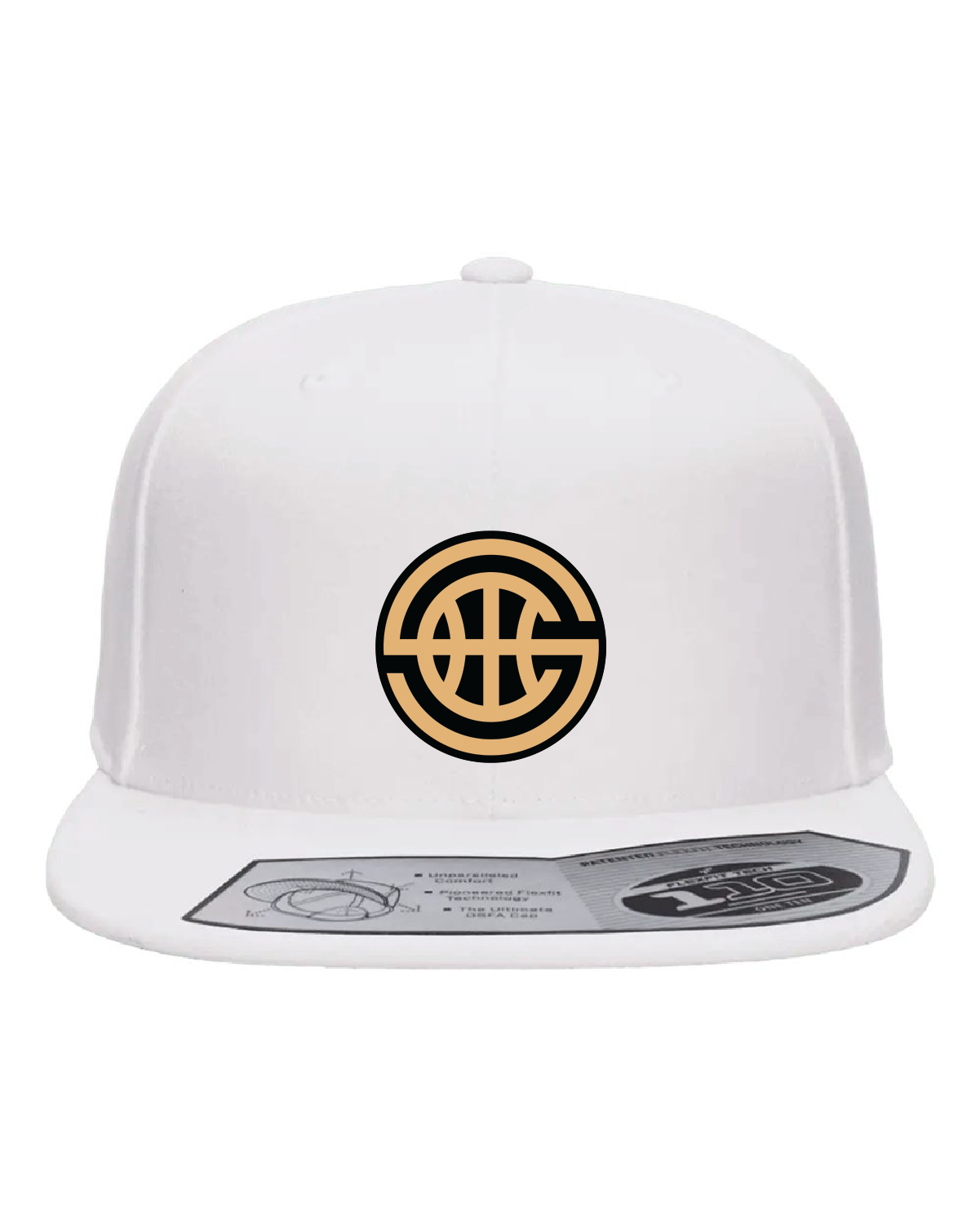 Adult 6 Panel Flat Brim Trucker Cap