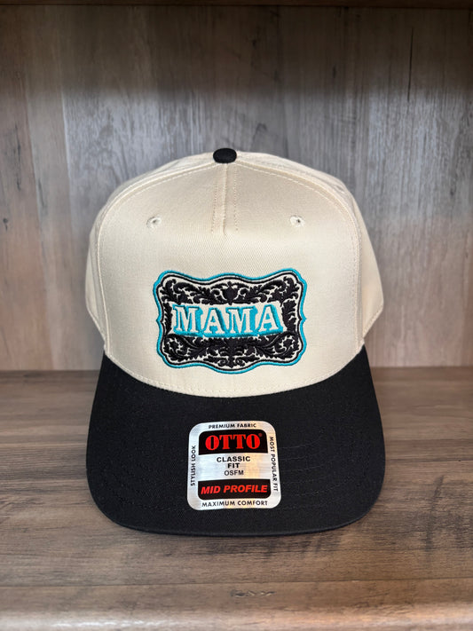 MAMA Buckle Embroidered Twill Hat with Snapback