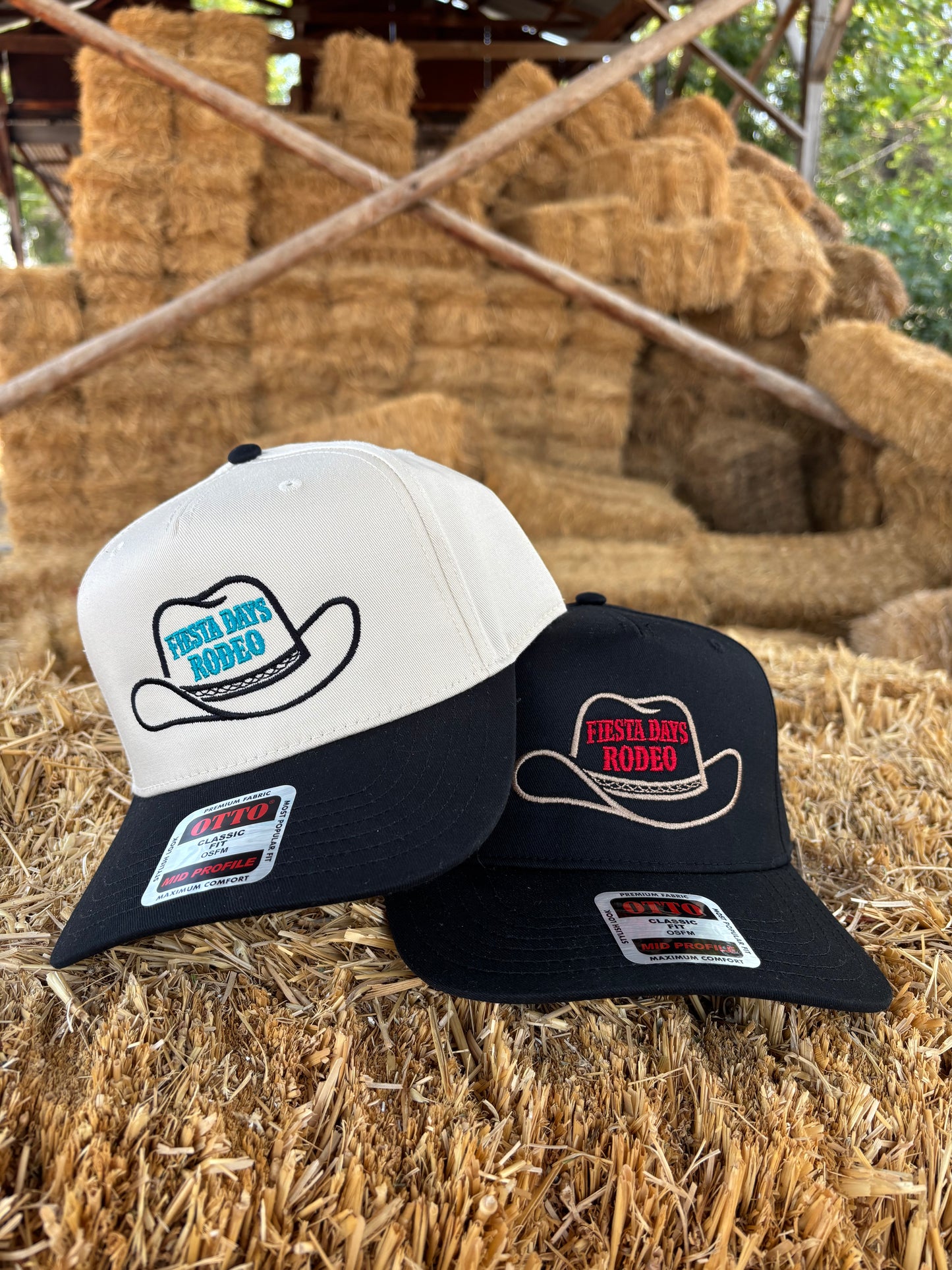 Fiesta Days Rodeo Cowboy Hat Cap - Twill 5 Panel