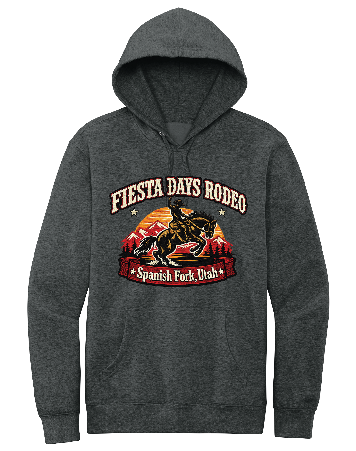 Fiesta Days Rodeo Bronc Rider Hooded Sweatshirt