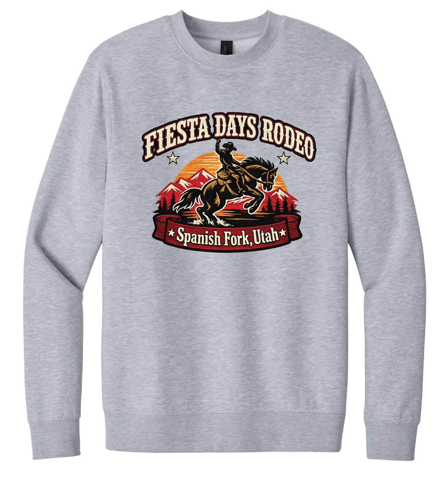 Fiesta Days Rodeo Bronc Rider Crewneck Sweatshirt