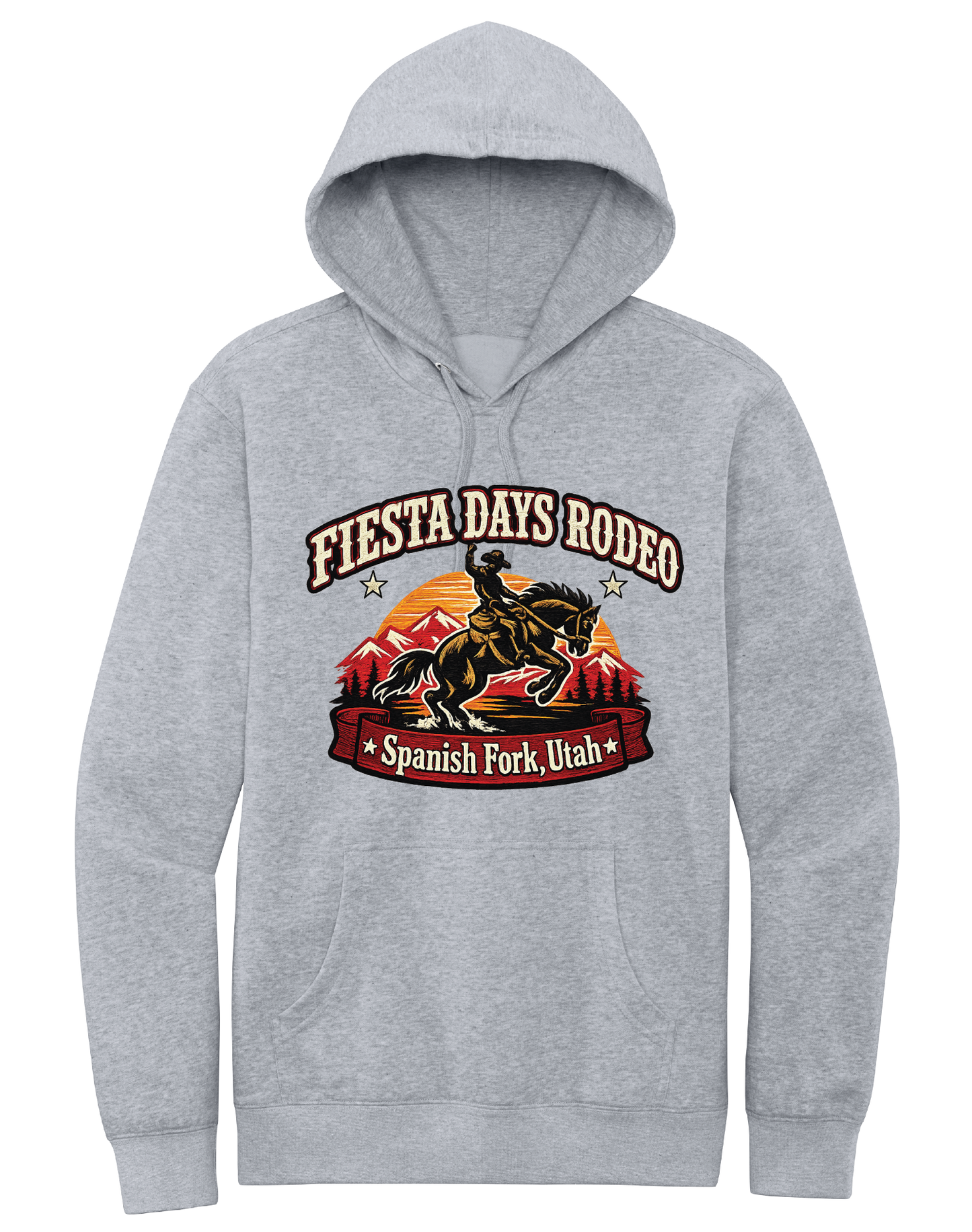 Fiesta Days Rodeo Bronc Rider Hooded Sweatshirt