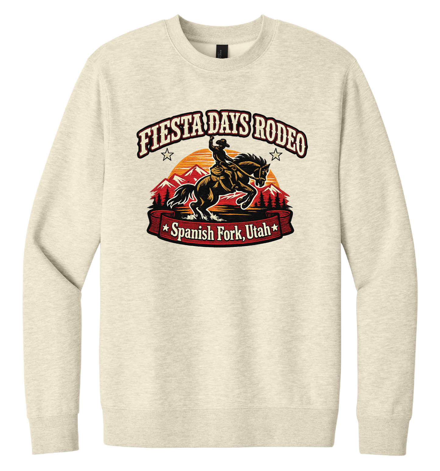 Fiesta Days Rodeo Bronc Rider Crewneck Sweatshirt