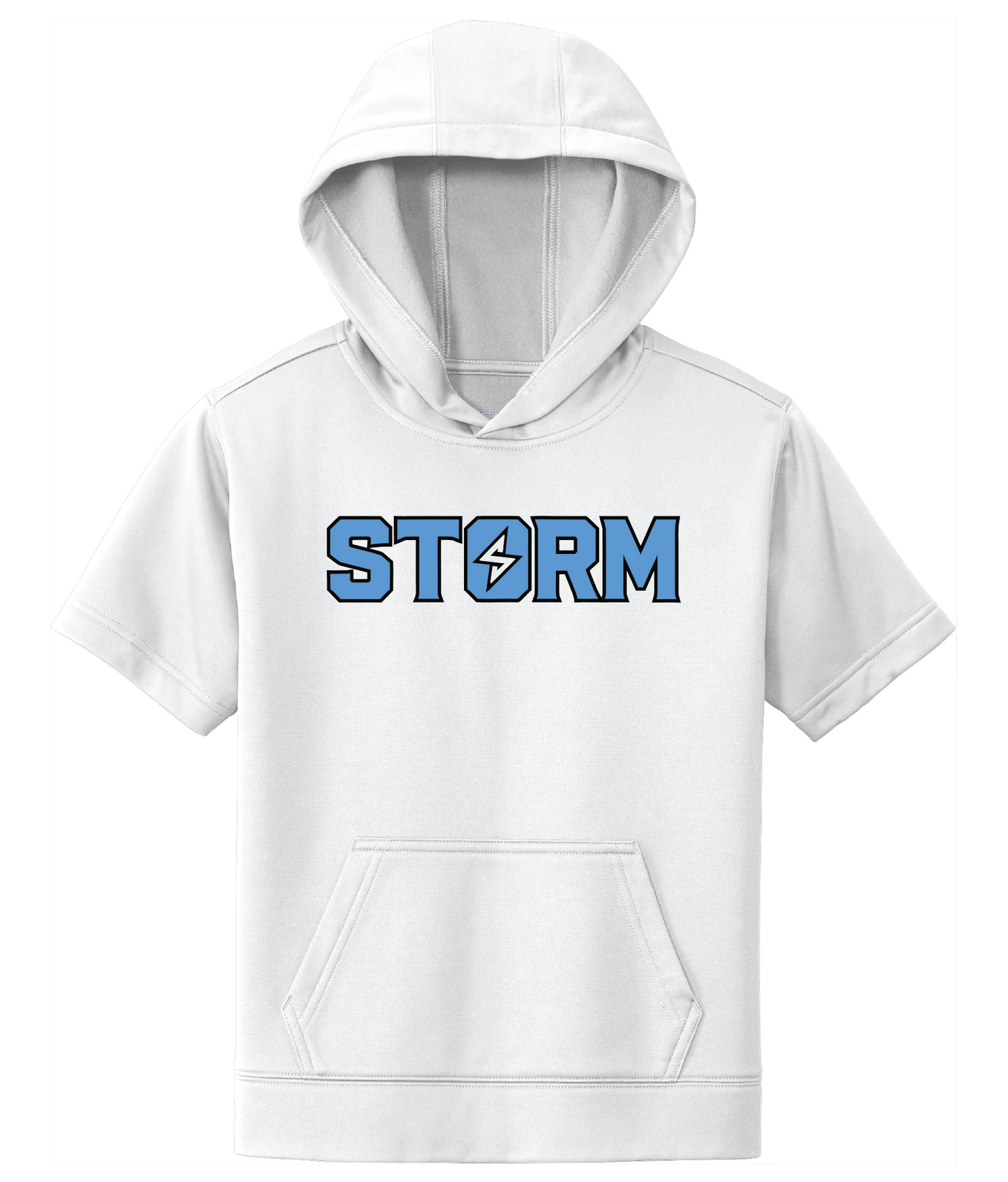 Sport-Tek ® Youth Sport-Wick ® Fleece Short Sleeve Hooded Pullover