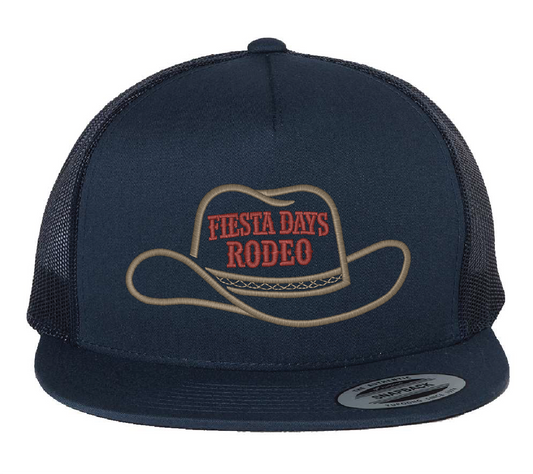 Fiesta Days Rodeo Cowboy Hat Cap - YP Classic Flat Brim