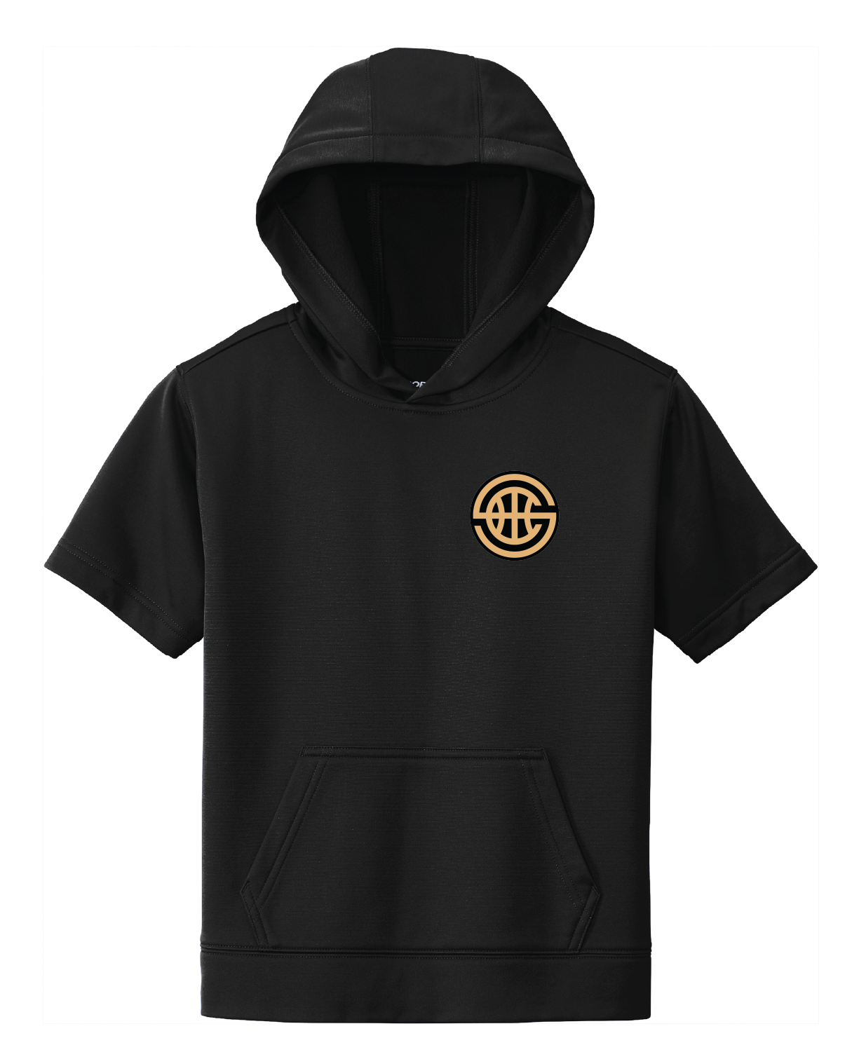 Youth Sport-Tek Fleece Short Sleeve Hooded Pullover