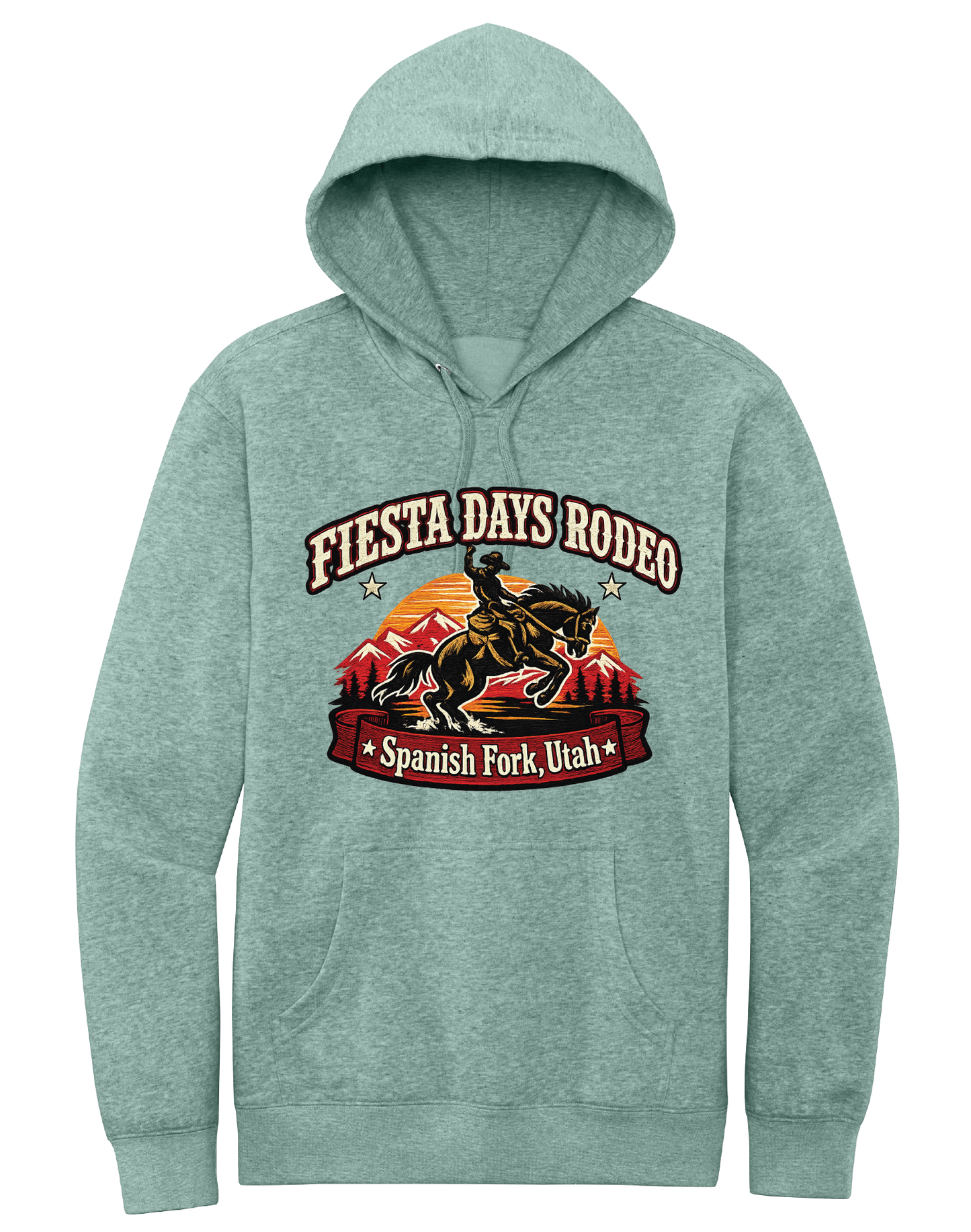 Fiesta Days Rodeo Bronc Rider Hooded Sweatshirt