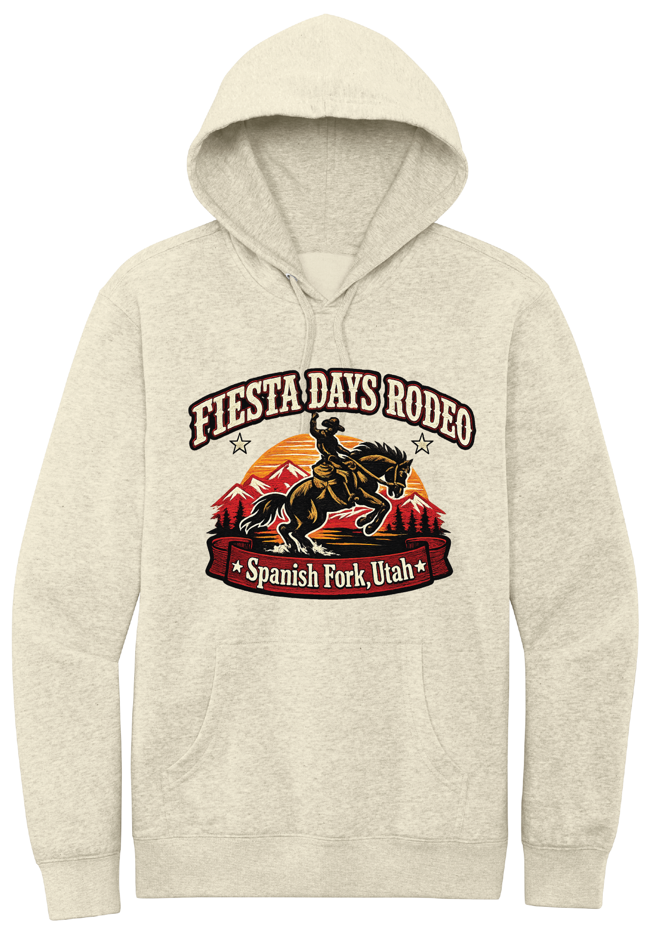 Fiesta Days Rodeo Bronc Rider Hooded Sweatshirt