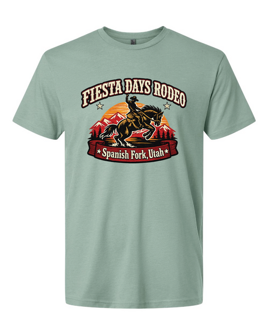 Fiesta Days Rodeo Bronc Rider Short Sleeve T-Shirt