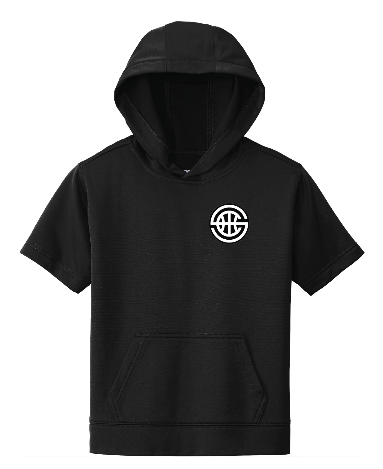 Youth Sport-Tek Fleece Short Sleeve Hooded Pullover