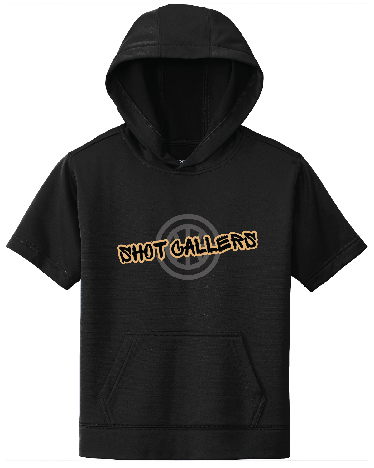 Youth Sport-Tek Fleece Short Sleeve Hooded Pullover